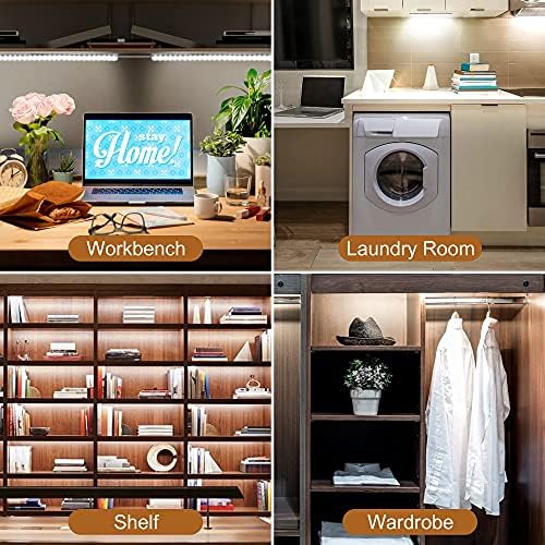 Plug-in Under Cabinet Lighting, Cold White 6000K Linkable USB LED Light Bar - Image 5