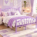 IMMERSTABLE Full Metal Bed Frame, Heart-Shaped Platform Bed by IMMERSTABLE