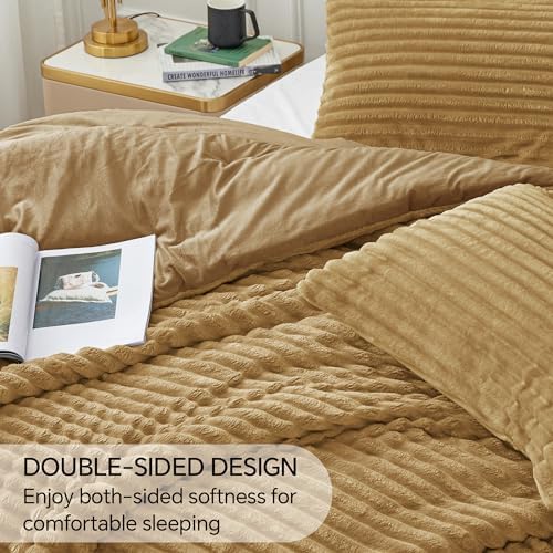 BEDELITE Fleece King Comforter Set, Fluffy Bed Set - Image 4