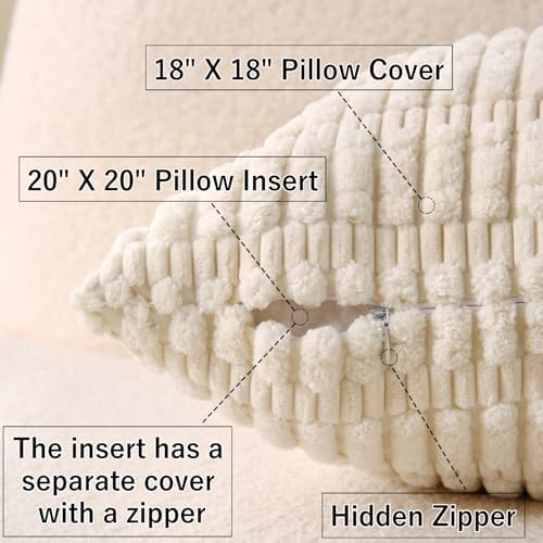 2 Pack Corduroy Decorative Throw Pillow - Image 3
