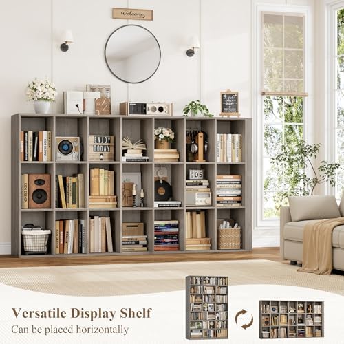 HOSTACK 86"H Triple Wide Bookshelf and Bookcase, 7 Tier Tall Bookshelf - Image 5