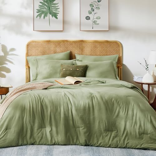 Super King Plus Size Comforter Set- 7 Pieces Bed in a Bag King Bedding Sets - Image 3