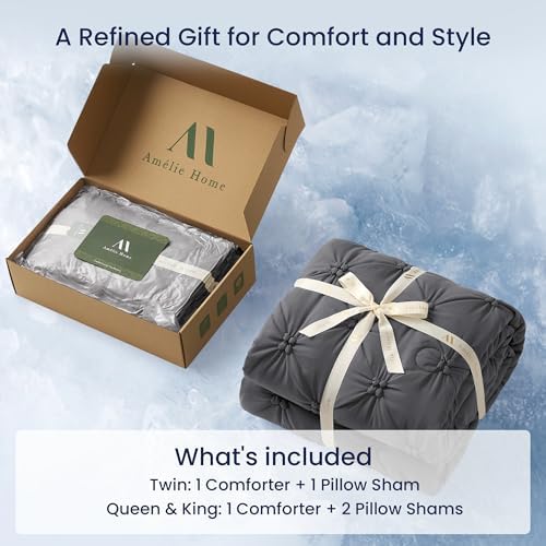 Amélie Home Pintuck Comforter Set - Image 7