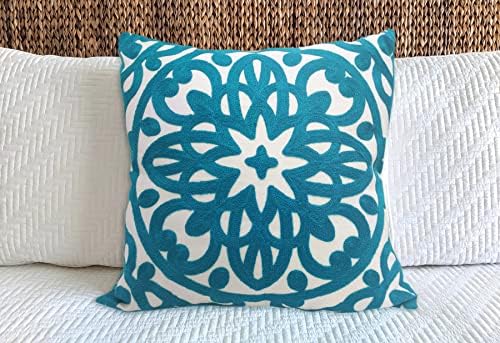 Alysheer Embroidered Decorative Throw Pillow Cover 18"x 18" Set of 2 - Image 6
