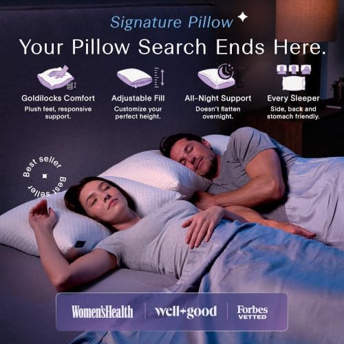 DreamyBlue Signature Adjustable Shredded Memory Foam Pillow Queen - Image 2