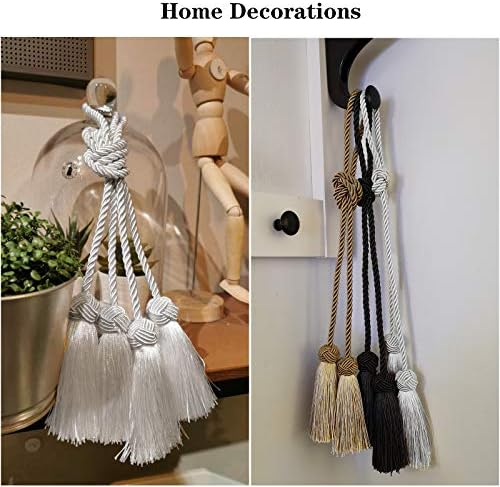 Elegant Tassel Curtain Tiebacks Rope Curtain Tie Backs - Image 6