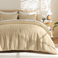 PHF Soft Waffle Comforter Set King Size- Comfy Breathable Waffle Weave Comforter by PHF