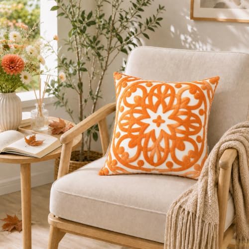 Alysheer Boho Embroidered Throw Pillow Cover 18"x 18" - Image 7