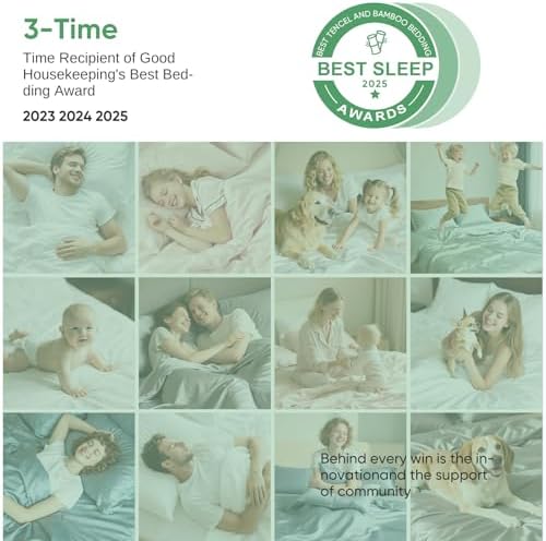 100% Bamboo Viscose & Lyocell Tencel Sheets Set King Size，Cooling & Silky Soft - Image 4