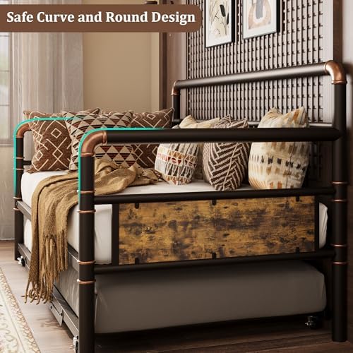 IDEALHOUSE Twin Daybed with Classic Headboard, Metal Twin Bed Frame - Image 5