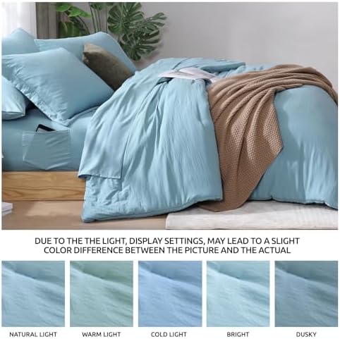 Full Size Comforter Sets-7 Pieces Ultra Soft Bed in a Bag Full Bedding Sets - Image 6