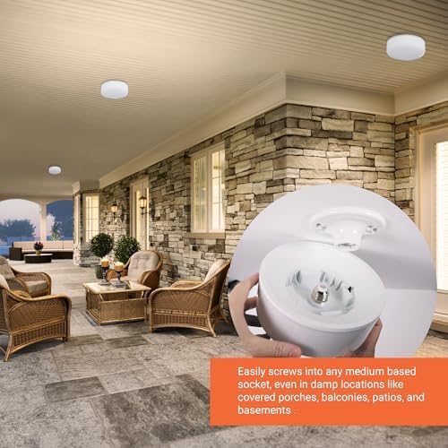 HALO Spin Light 6 in Flush Mount LED Screw-in Ceiling Light Fixture - Image 4