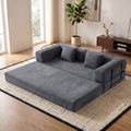 78" Convertible Floor Sofa Bed, Boneless Couches by ZEIINPA