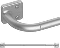 UIOSANRT Silver Curtain Rods, 5/8" Diameter, 32 by UIOSANRT