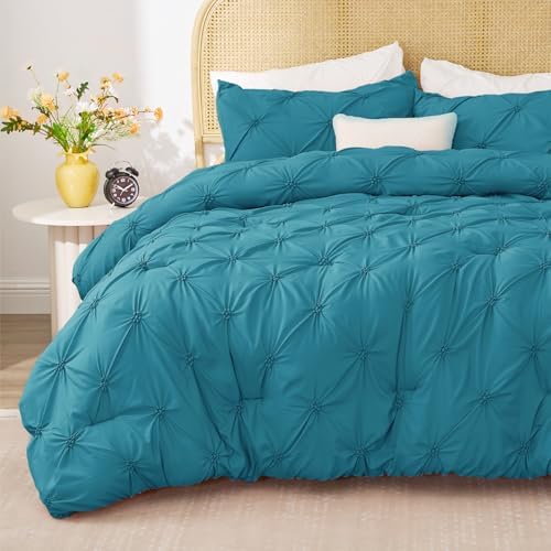 BEDELITE King Comforter Set Teal, Fluffy & Soft Comforter - Image 2