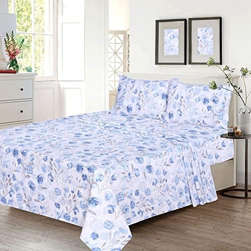 RUVANTI 100% Cotton Queen Sheets, Percale Queen Sheet Set - Image 2