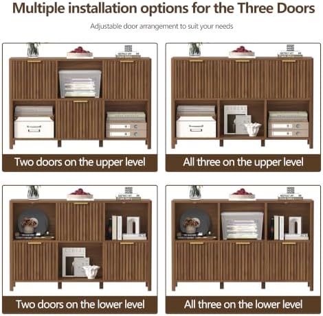 6 Cube Storage Organizer Fluted Bookcase - Image 6