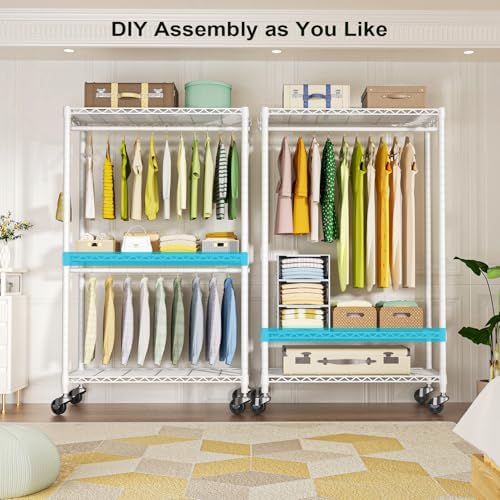 P3 Rolling Clothes Rack, Clothing Racks - Image 3