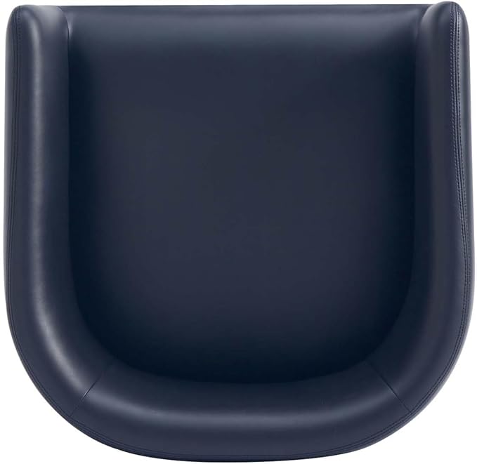 Manhattan Comfort Louvre 26 Inch Mid Century Modern Counter Height Bar Stools - Elegant Faux Leather Padded Seat, Stainless Steel Base with Footrest, Fully Assembled Barstools, Set of 2, Black & Gold