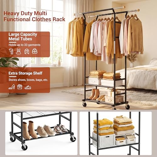 Clothes Rack with 3-Level Height Adjustment - Image 2