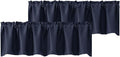 Chyhomenyc Navy Blue Blackout Valances by Chyhomenyc