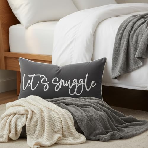 Sunkifover Let's Snuggle Decorative Lumbar Pillow Cover - Image 6