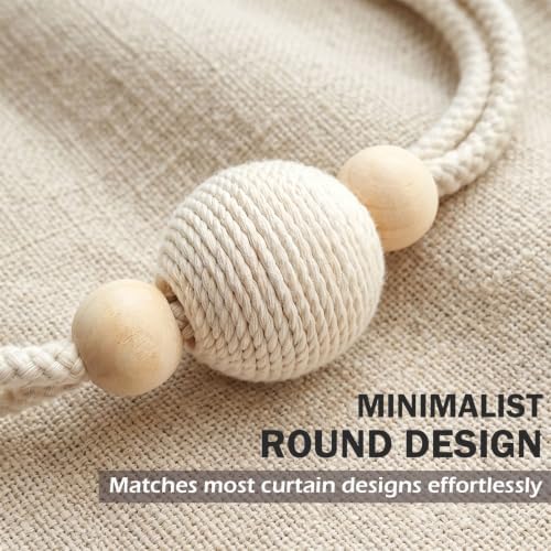 2 Pack Magnetic Curtain Tiebacks, Minimalist Curtain Holdbacks - Image 5