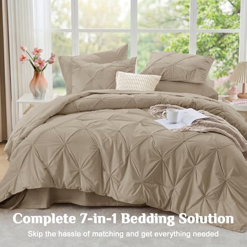 JOLLYVOGUE King Size Comforter Set 7 Pieces - Image 6