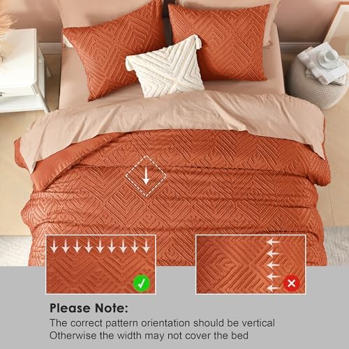 Litanika King Size Comforter Set, 3 Pieces Tufted Boho Bedding Set - Image 4