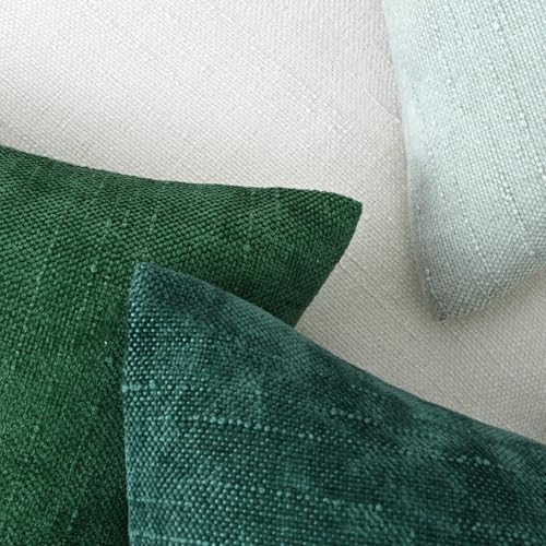 Set of 4 Soft Textured Decorative Throw Pillow Covers 18x18 Inch Cozy Farmhouse - Image 6