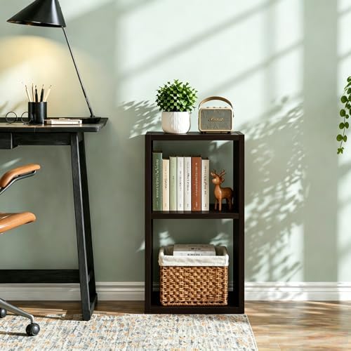 CTESNE【2026 2 Cube Shelf with Anti-Tipping Kits + Reversible Open Back Bookcase - Image 5