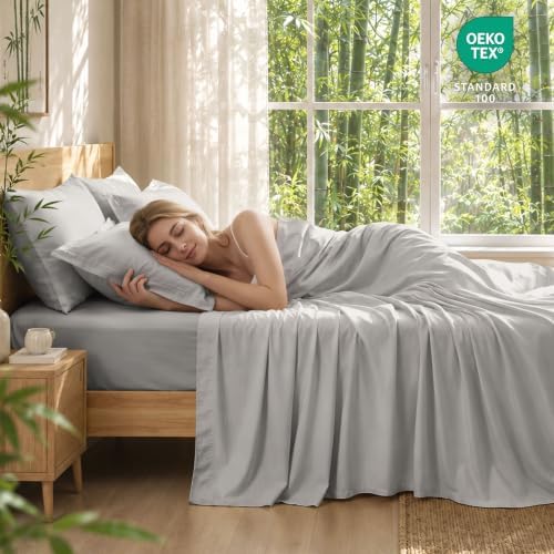 6 Piece Full Size Sheets Set, Rayon Derived from Bamboo - Image 3