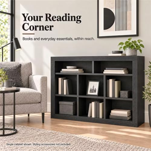 IRONCK Book Shelf with 8 Cube Storage Organizer, 47.2" W x 33.9" H - Image 6