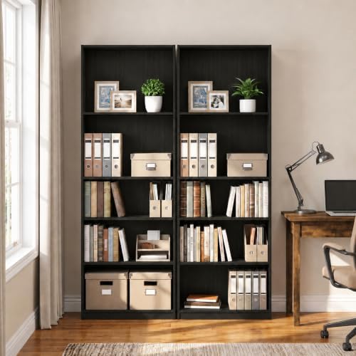 Furinno Jaya 5-Tier Book Shelf by Furinno-FitsYourSpaceFitsYourBudget