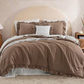 BLOOMHAVEN Oversized King Comforter Sets-7 Pieces Ruffle Bedding by BLOOMHAVEN