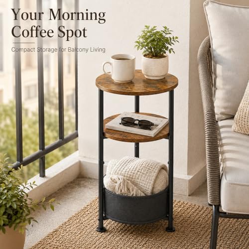 3-Tier Small Round Side Table - Image 7