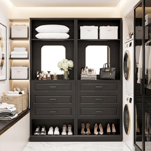 Unikito Freestanding Closet System, Modern Armoire Wardrobe - Image 4