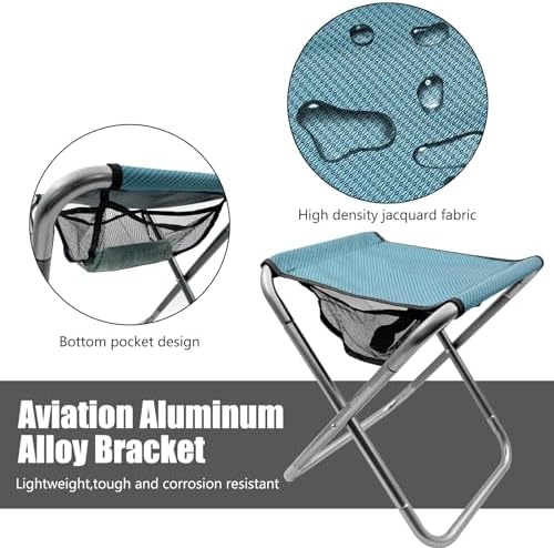 16 Inch Tall Portable Folding Camping Stool - Image 4