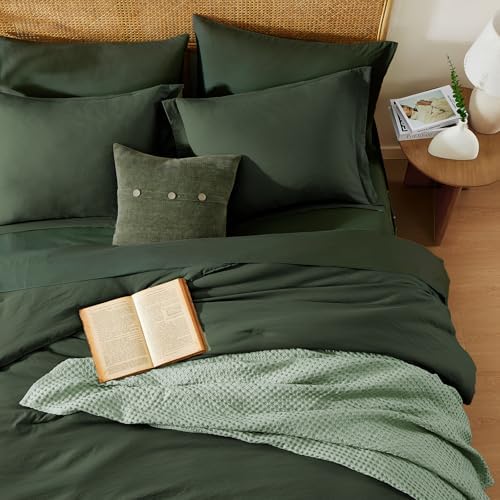 Queen Comforter Set-7 Pieces Soft Prewashed Bed in a Bag Queen Bedding Sets - Image 5