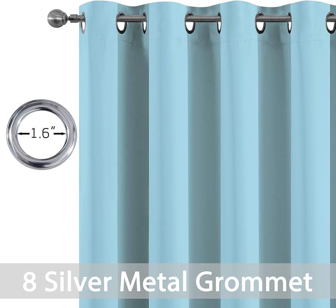 Yakamok Blackout Curtains with Grommet top Room Darkening Thermal Insulated - Image 4