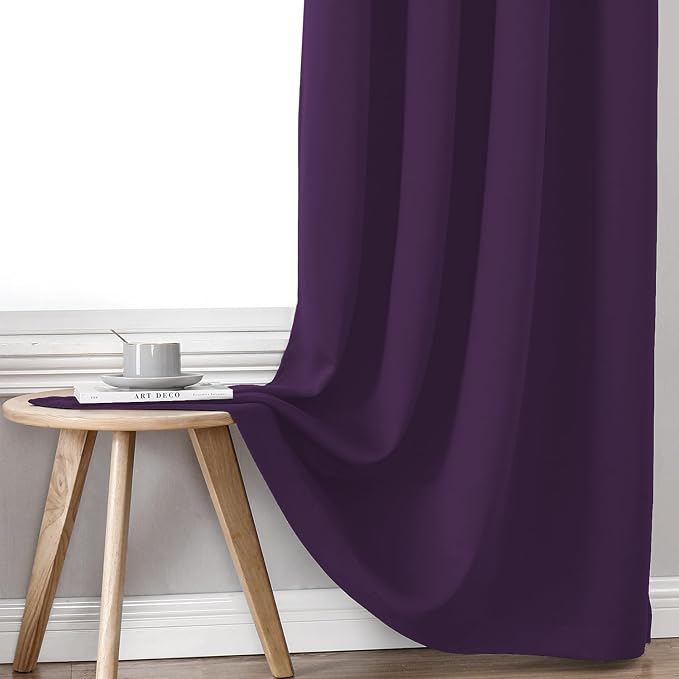 ChrisDowa 100% Blackout Curtains 108 inch Long - Image 6