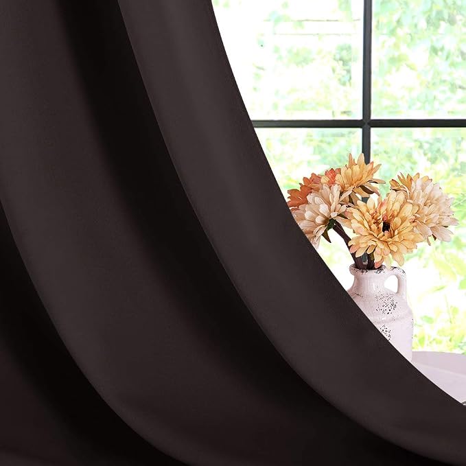 NICETOWN Living Room Blackout Draperies Curtains, Energy Smart Thermal - Image 5