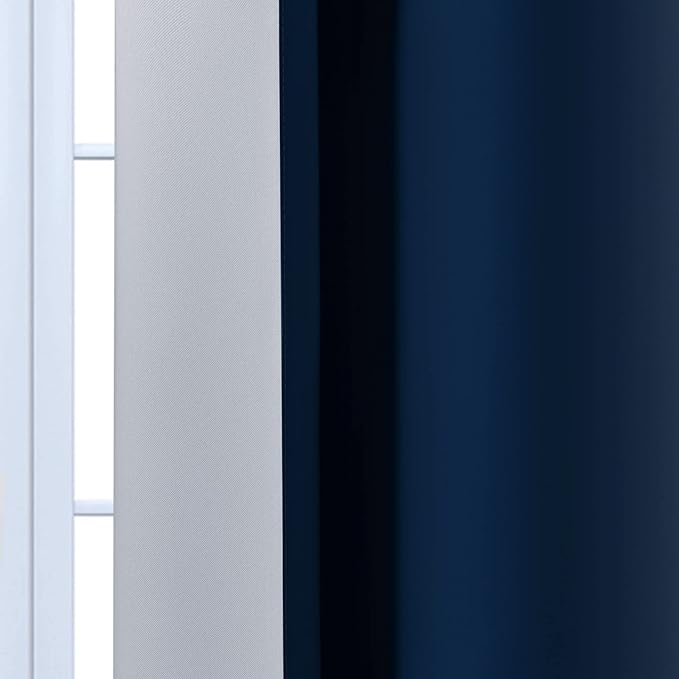 Yakamok 96 Inch Length Light Blocking Thermal Insulated Grommet Window Drapes - Image 7