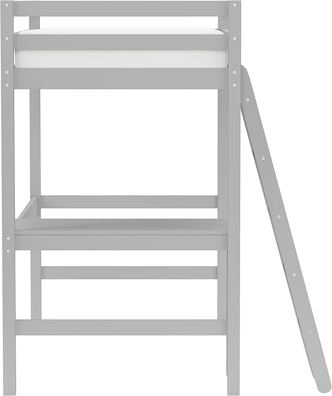 Hillsdale Furniture Caspian Twin Loft Bed, Gray