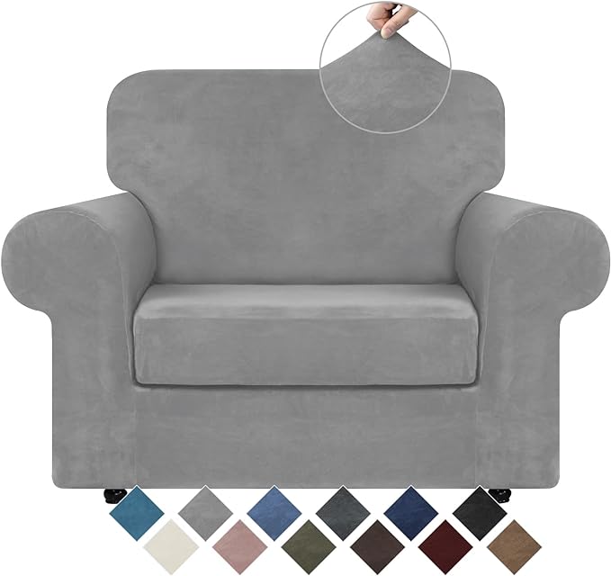 WEERRW Velvet Stretch Chair Sofa Slipcover by WEERRW