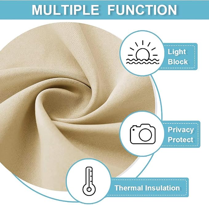 RYB HOME Curtains for Bedroom 84 inches Long 2 Panels Set, Privacy Thermal - Image 7