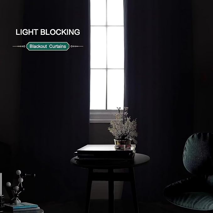 Joydeco Blackout Curtains for Bedroom 108 inch Long 2 Panels, Thermal Insulated - Image 4