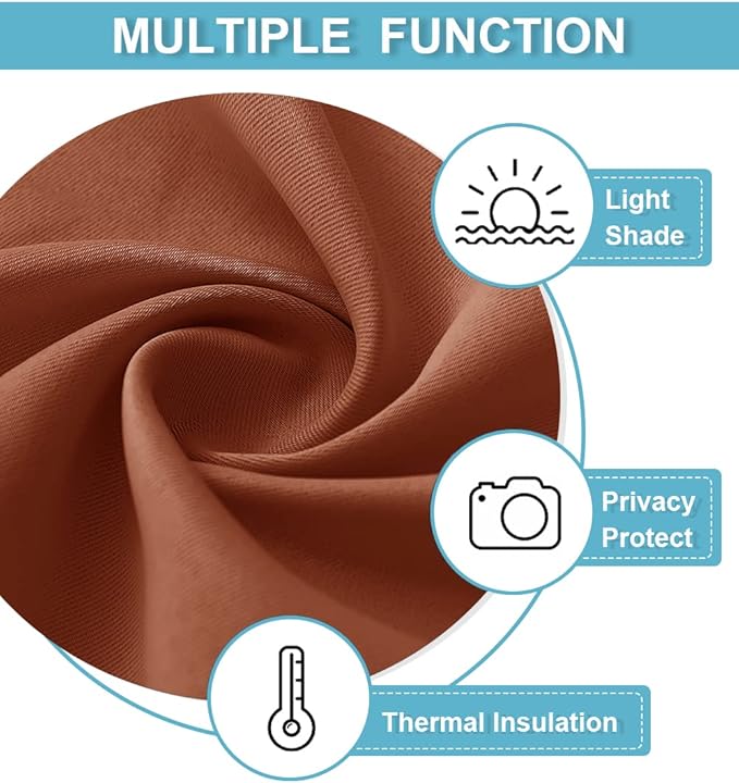 RYB HOME Short Blackout Curtains - Image 7