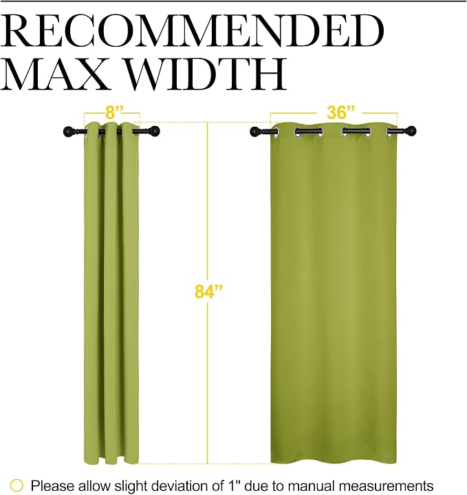 NICETOWN Window Treatment Thermal Insulated Solid Grommet Blackout - Image 7