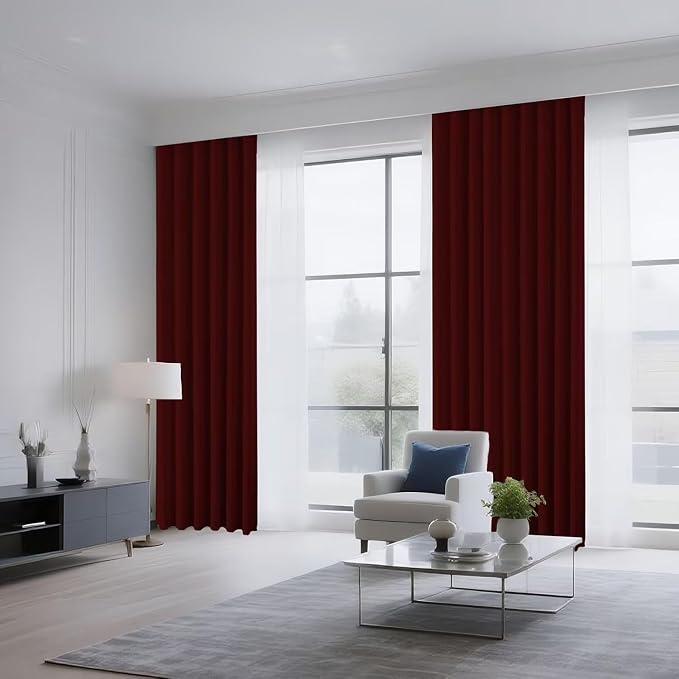 Joydeco Blackout Curtains for Bedroom 108 inch Long 2 Panels, Thermal Insulated - Image 8